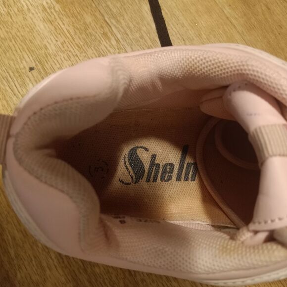 Sheln Pink Chunky Retro Front Lace Platform Sneakers 8 - Picture 4 of 8